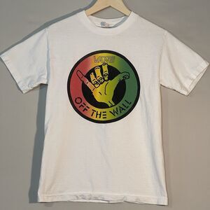 Vans Off The Wall Shaka Graphic Tee Vintage Style Skate Shirt Colorful Hand Sign